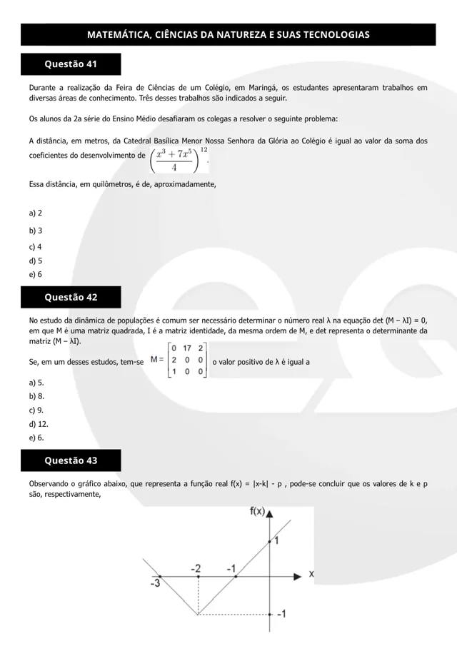 Página 24: Matemática e Natureza